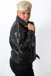 Women's leather jacket Antonia